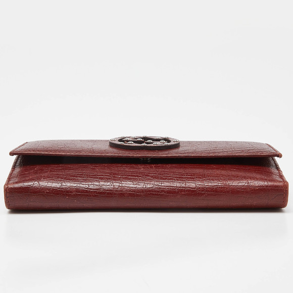 GUCCI Brick Leather Soho Studded Continental Wallet - Picture 6 of 8